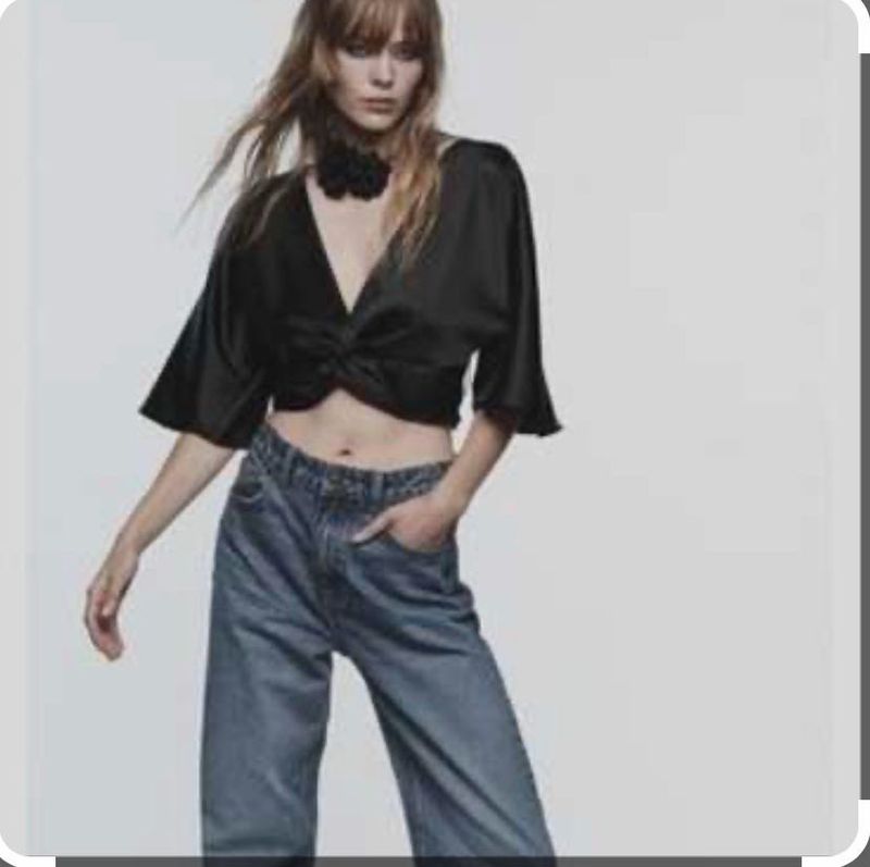 *discounted*Chic Black Crop Top from Zara