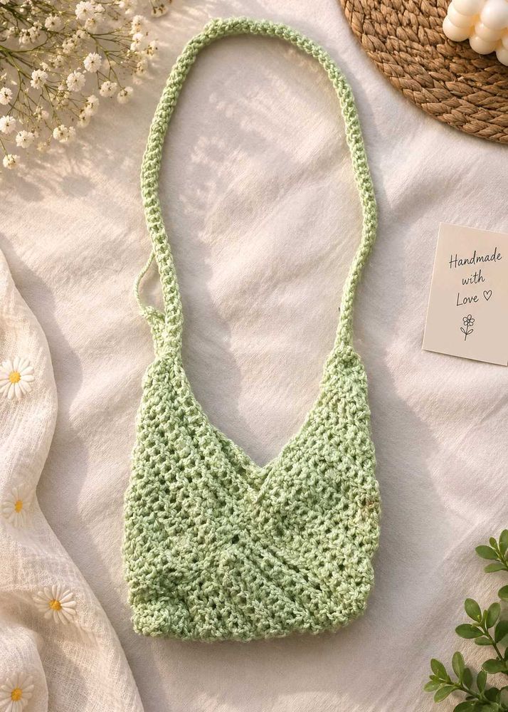 Handmade Crochet Crossbody Bag