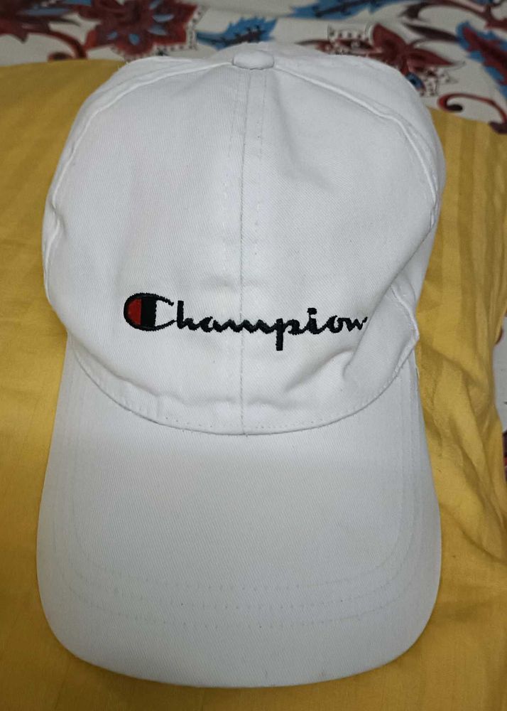 Champion Baseball Cap  White