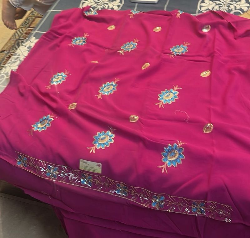 Vibrant Pink Embroidered Kurta Set