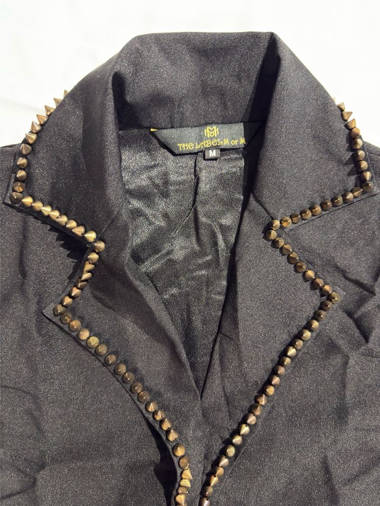 Studded Black Blazer