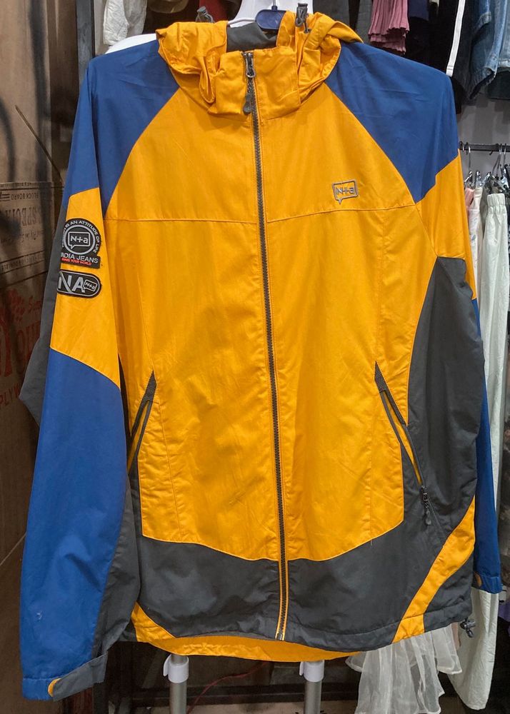 Men's Colorblock Hooded Jacket