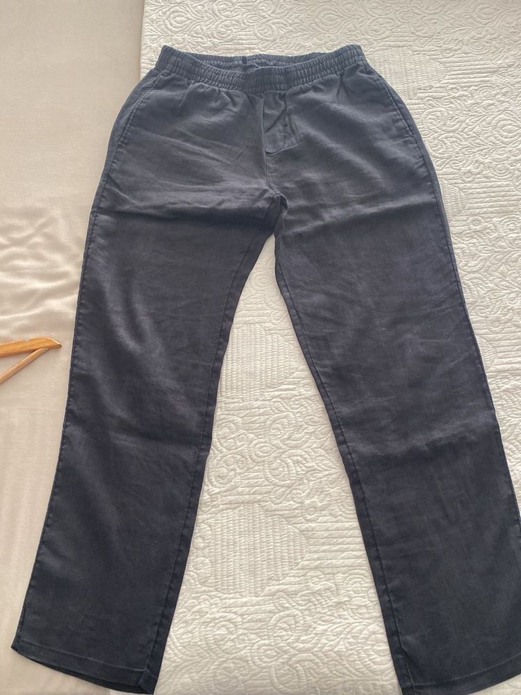 Comfortable Black Linen Pants