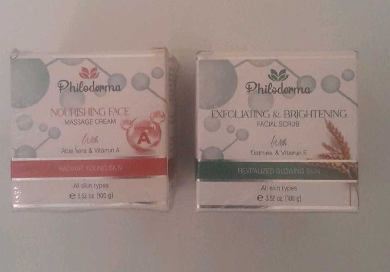 Massage cream &amp; facial Scrub 2 pcs combo