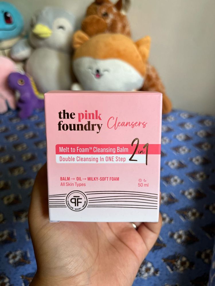 The pink foundry cleansing balm