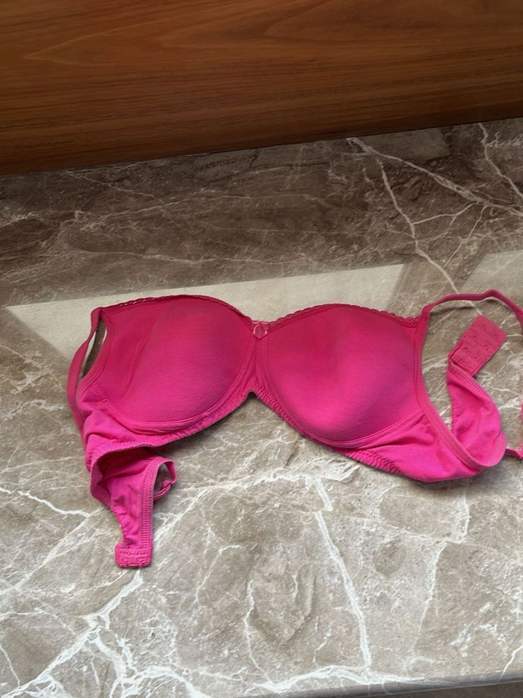 Bright Pink Padded Bra