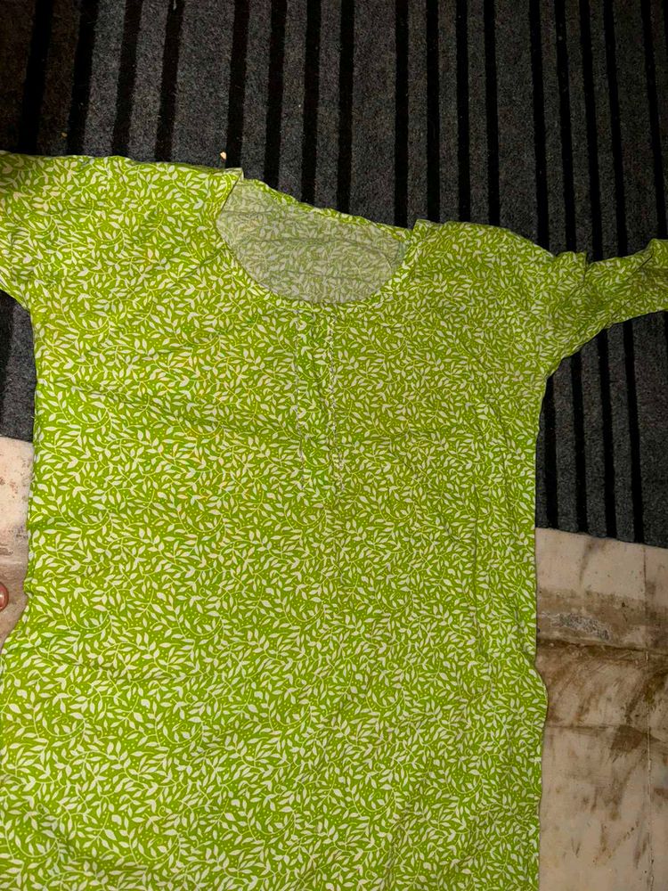 Green Kurta for Daily Wear