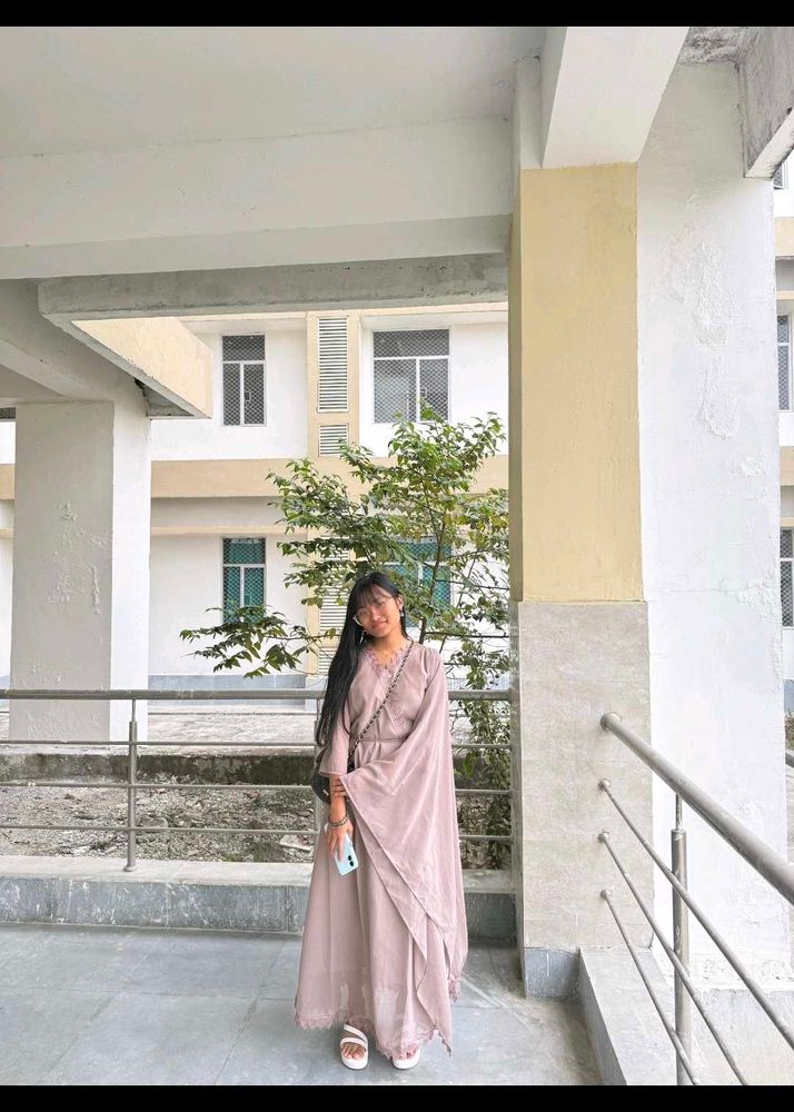 aesthetic anarkali with dupata✨️