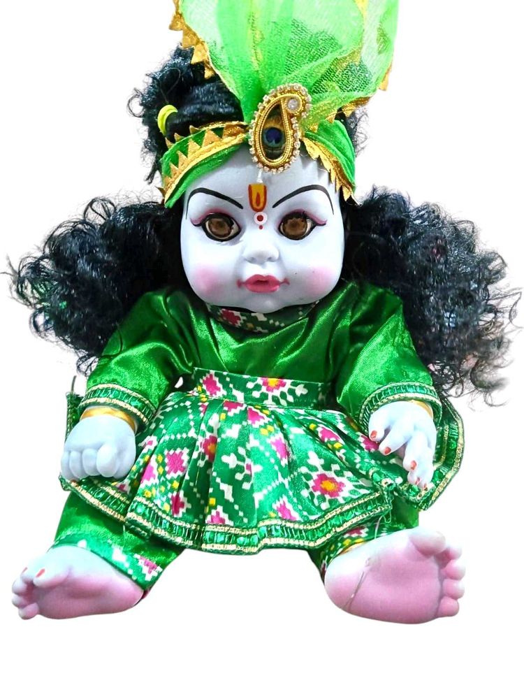 laddu Gopal silicon  Krishna size 10 in