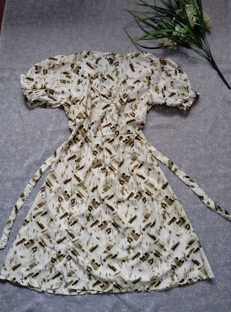 Stylish Printed Wrap Dress