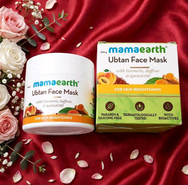 💜 Mamaearth Ubtan Face Mask - For Skin Brightenin