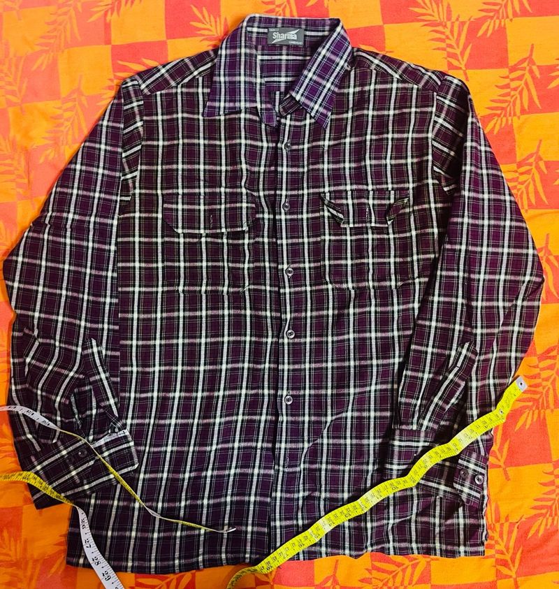 Men’s Cotswool Winter Checked Shirt – XL
