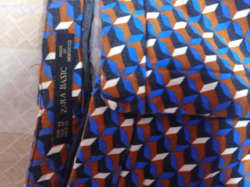 Geometric Print Pants
