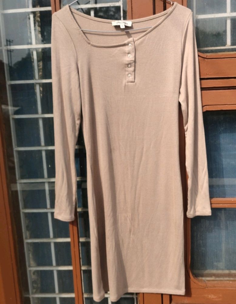 Exported From Australia Beige Bodycon Dress