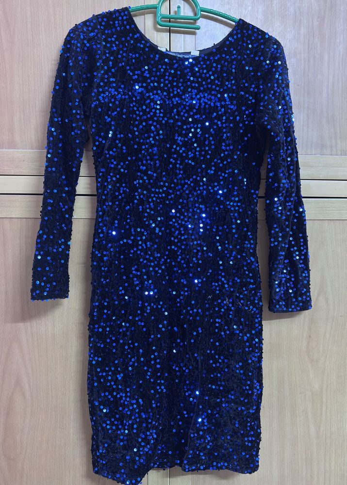 Stunning Blue Sequin Dress