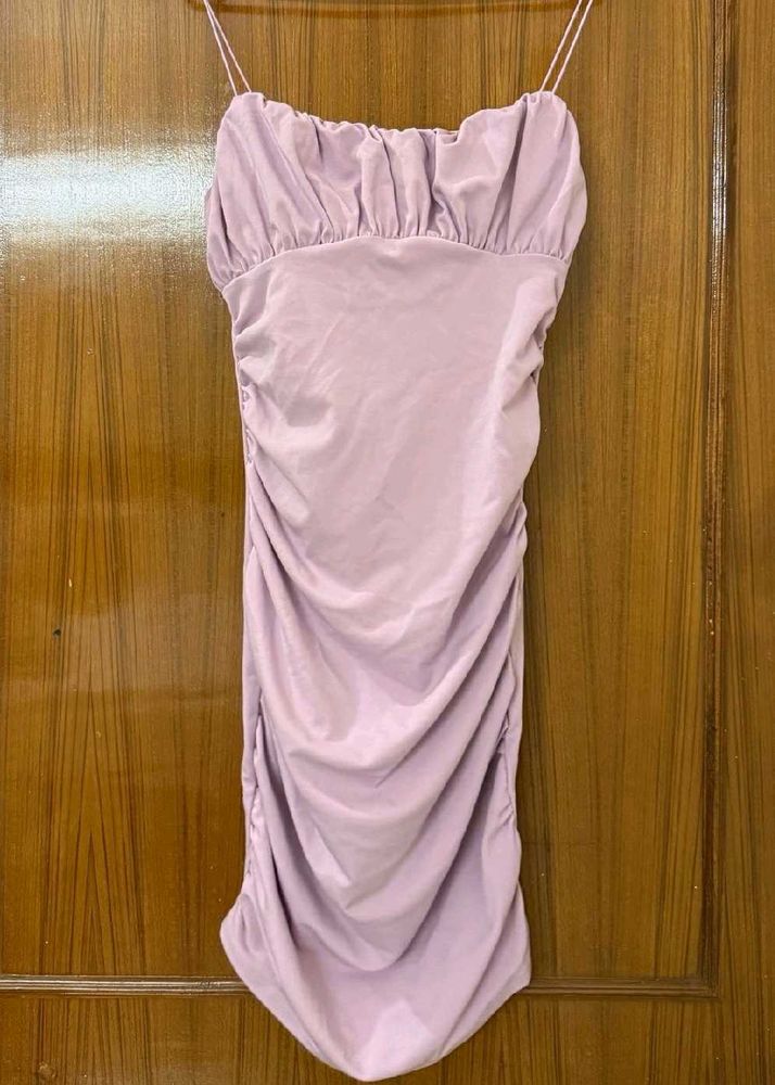 Lavender Bodycon Mini Dress