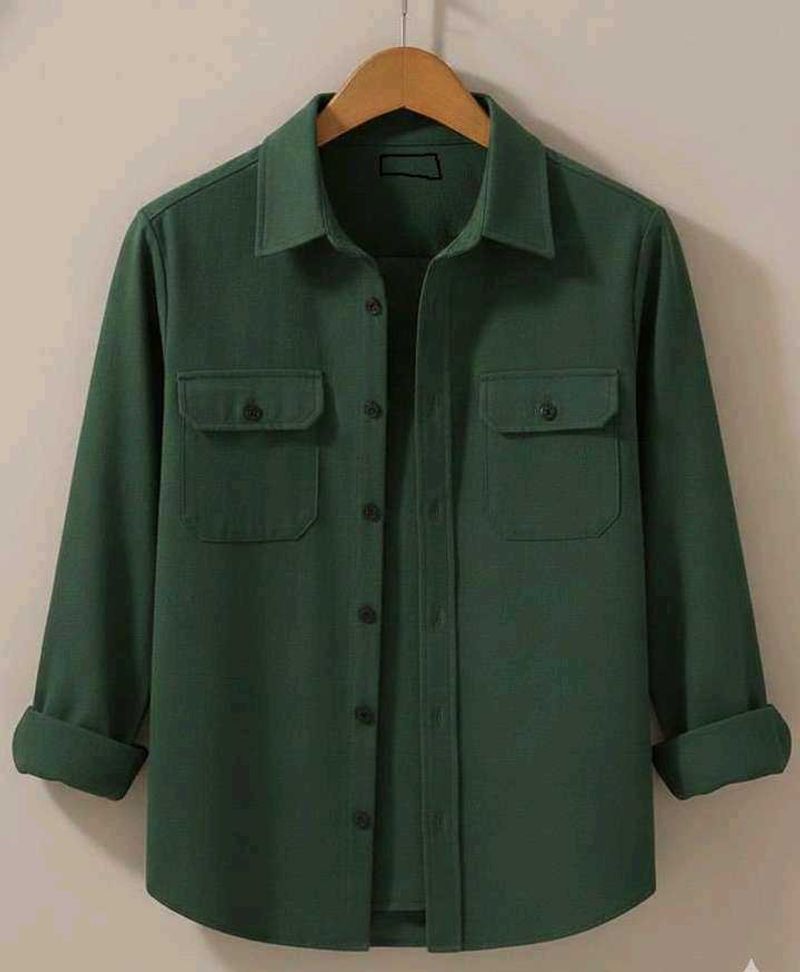 Men's Premium Dark Green Utility Casual Shirt | Do