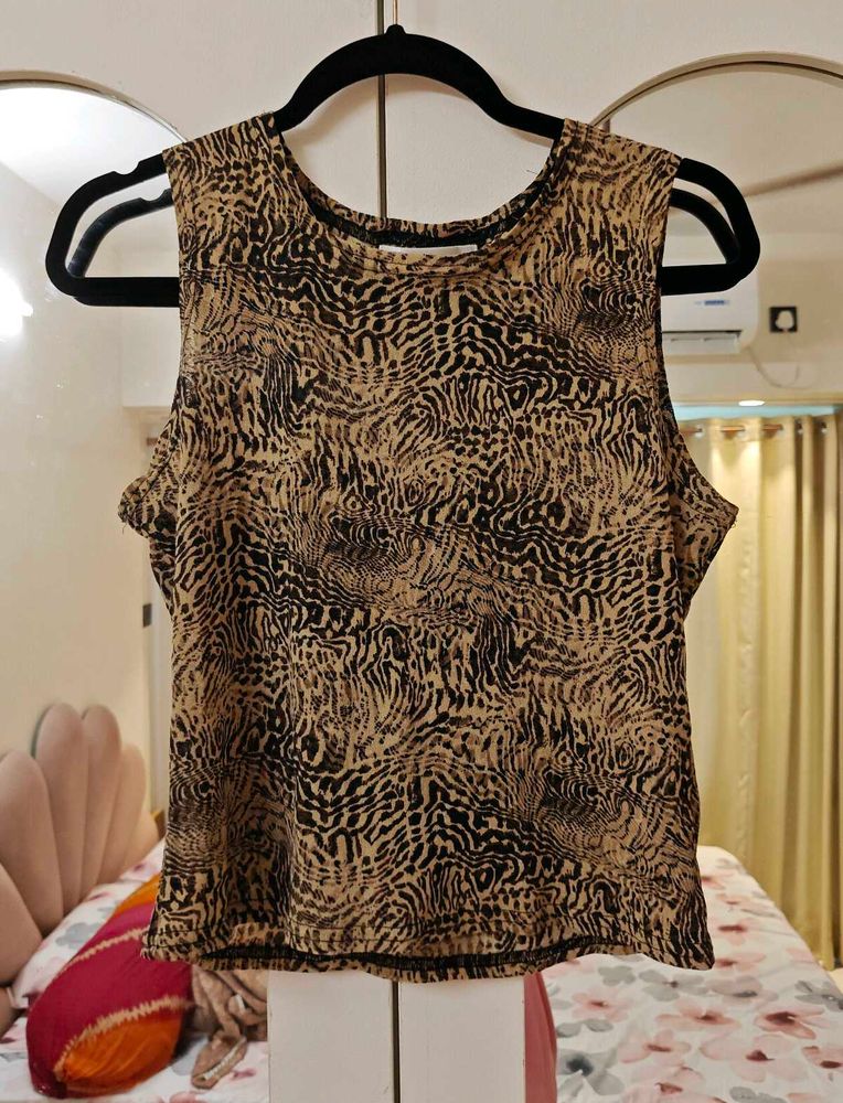 Animal Print Tank Top