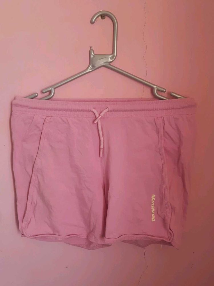 Pink Casual Shorts