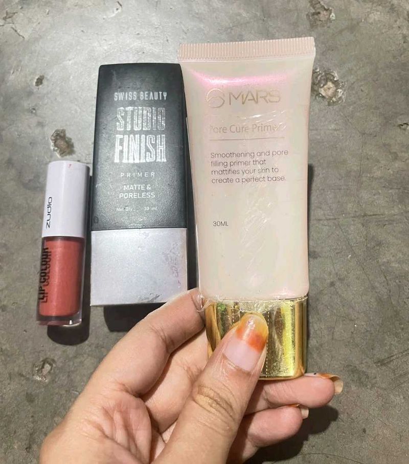 Makeup Primer and Lip colour combo