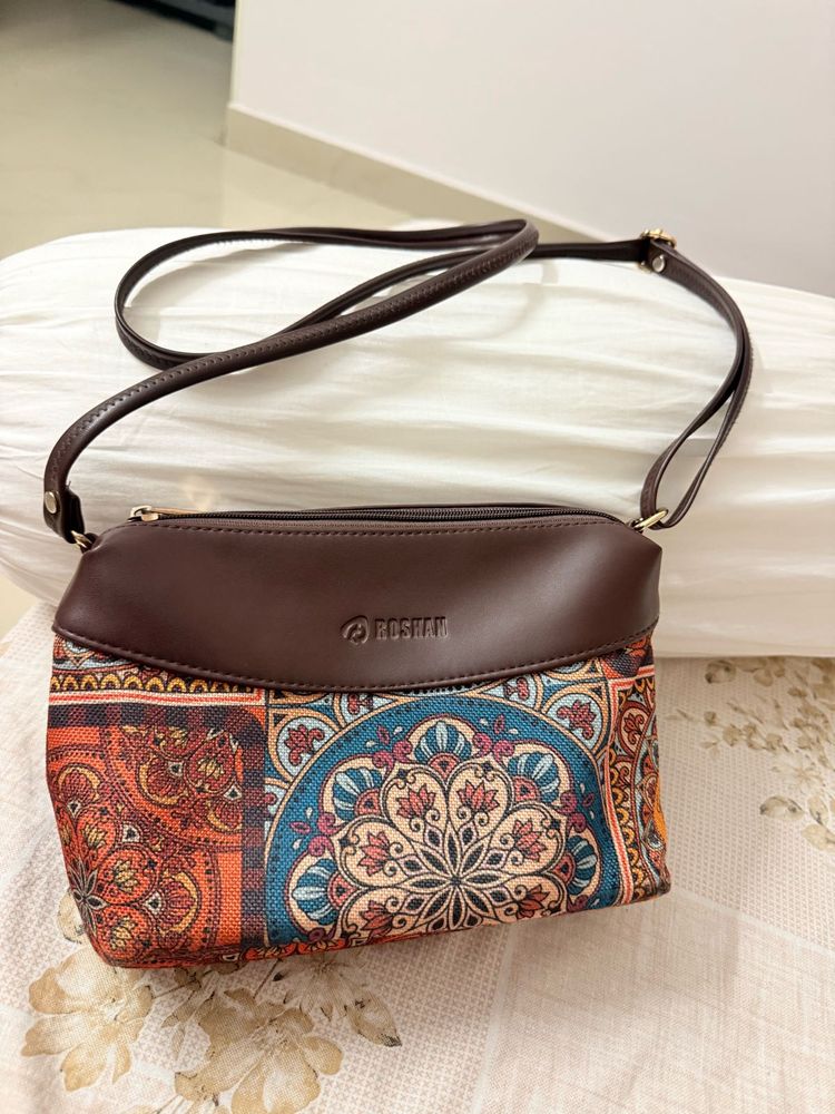 Bohemian Print Crossbody Bag
