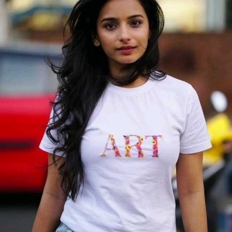 Hand Embroidered Name Tshirt