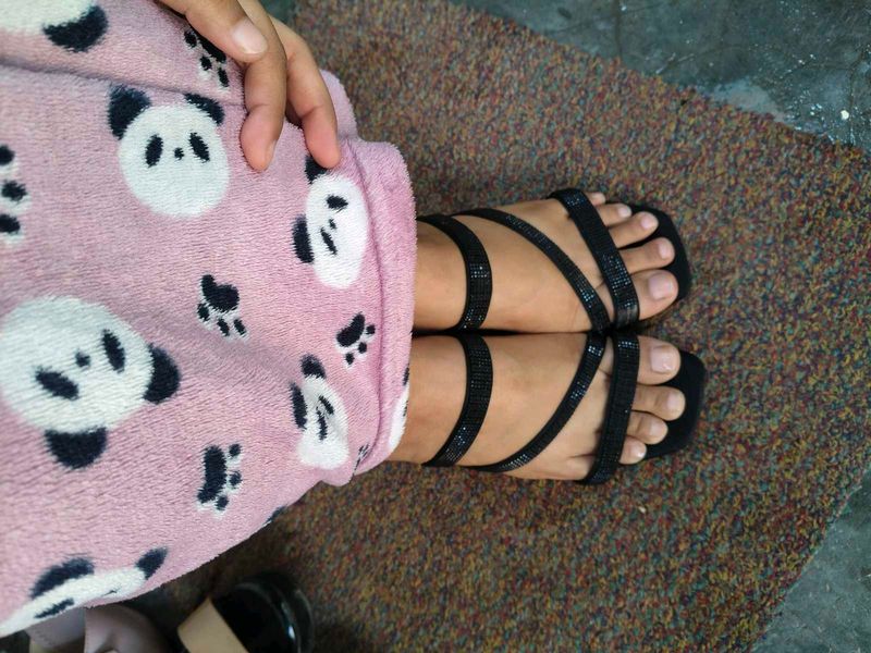 Black Strappy Sandals