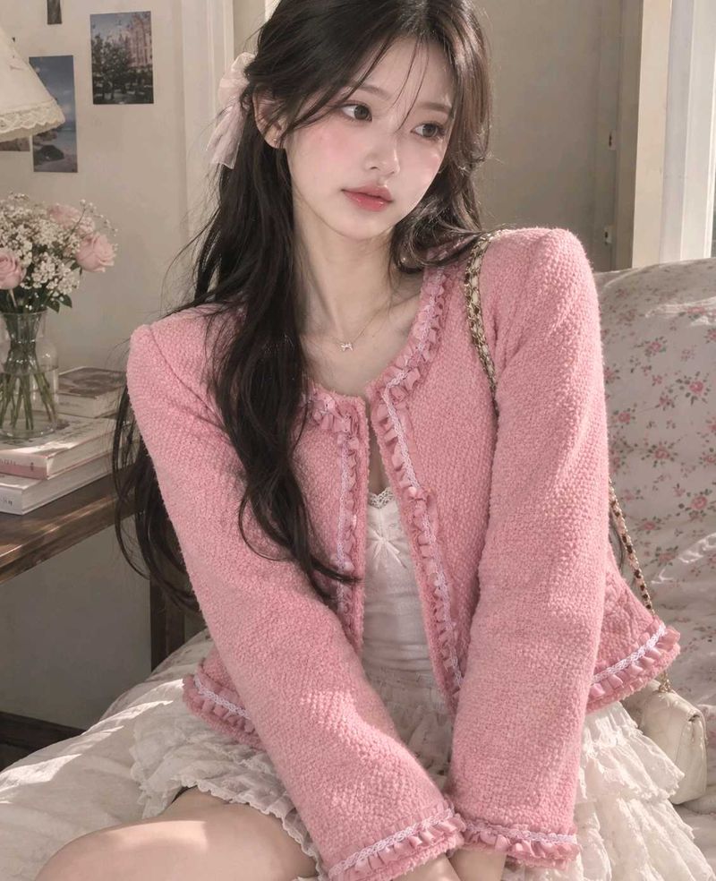 🌸Cute🌸 Pink🌸 Tweed