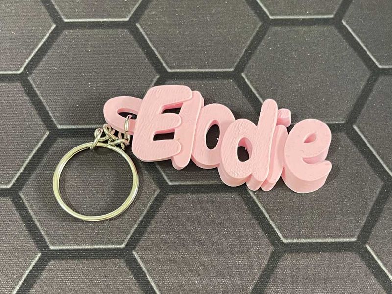 Custom Name Keychain | 3d printed | set of 4