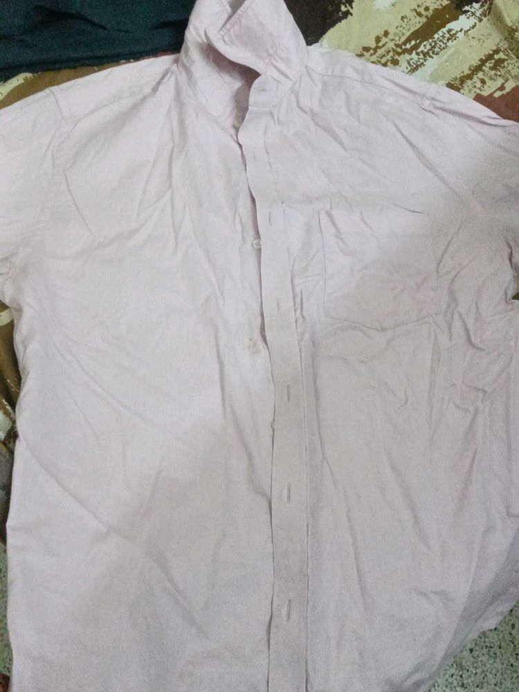 Light Pink Button-Up Shirt