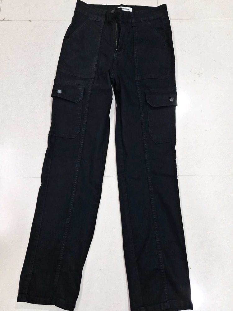 Black Cargo Pants for girls