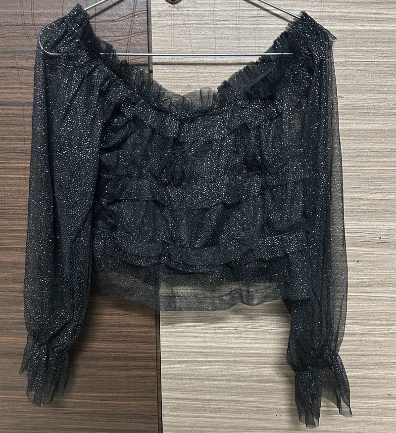 Glitter Party Crop Top