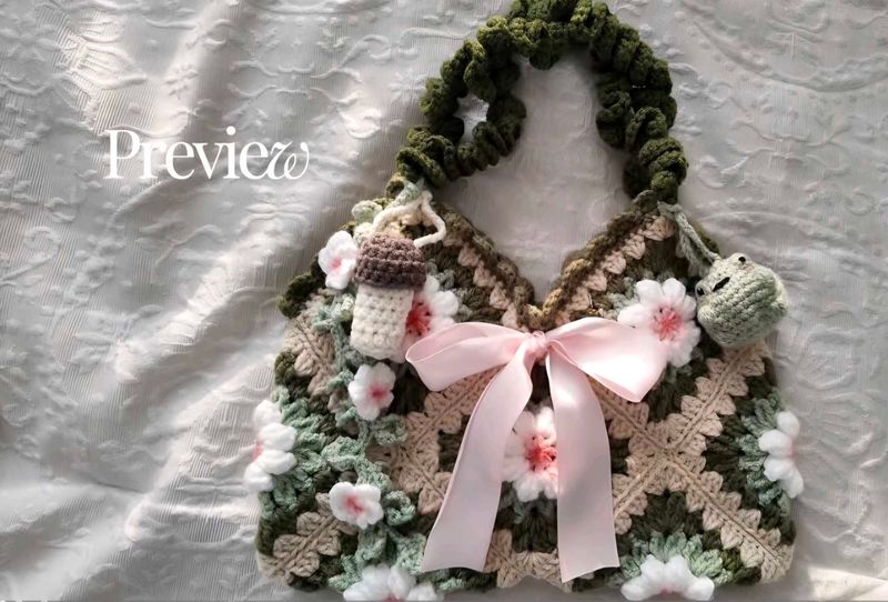 Handmade Crochet Fairy Bag