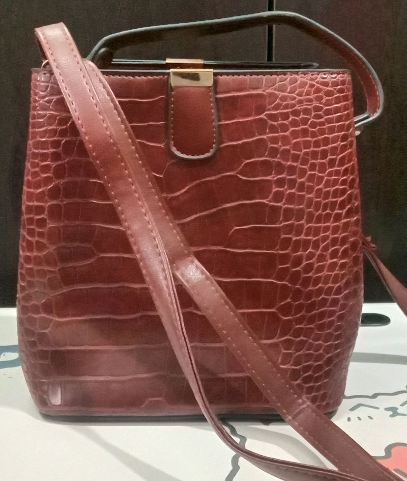 Brown Hand+ Sling Bags
