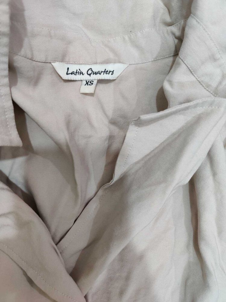 Latin Quarters Beige Shirt