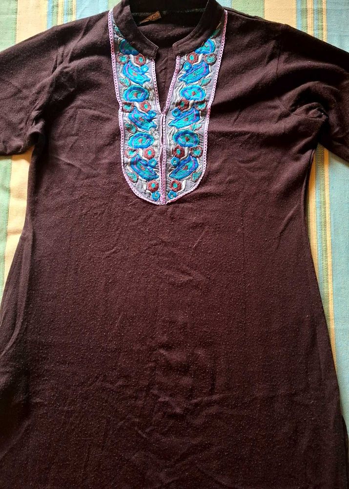 Embroidered Detail Casual Dress