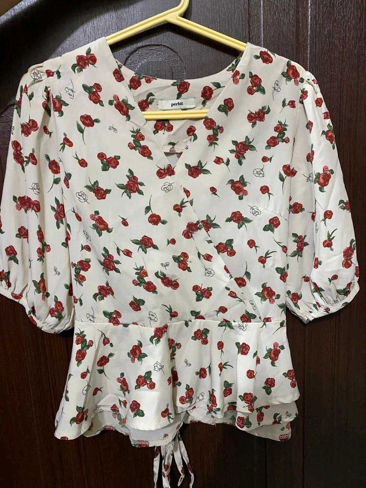 Floral Peplum Blouse