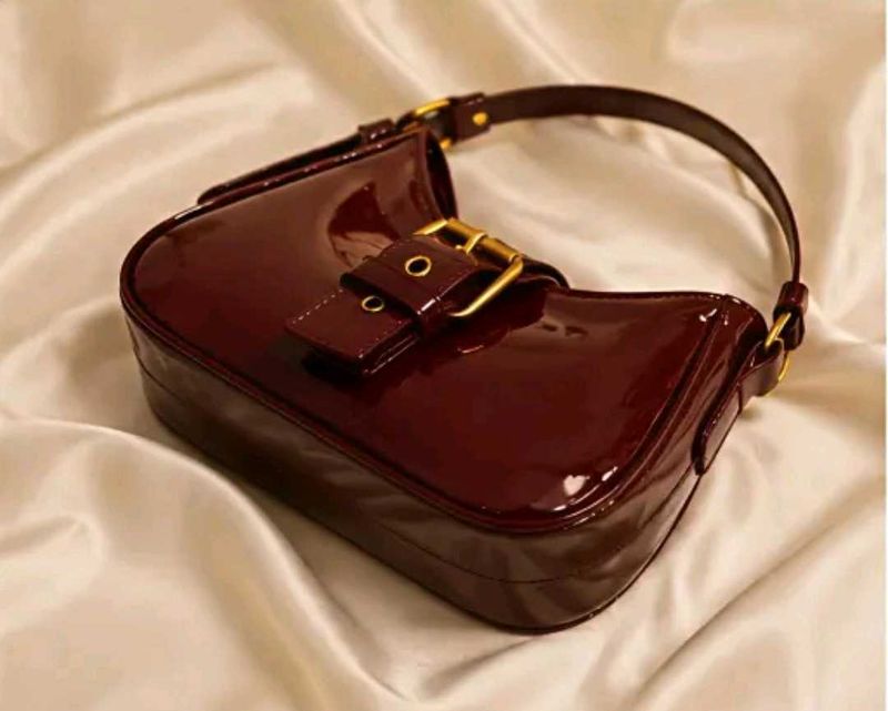 Brand New Chic Patent Leather Shoulder Bag