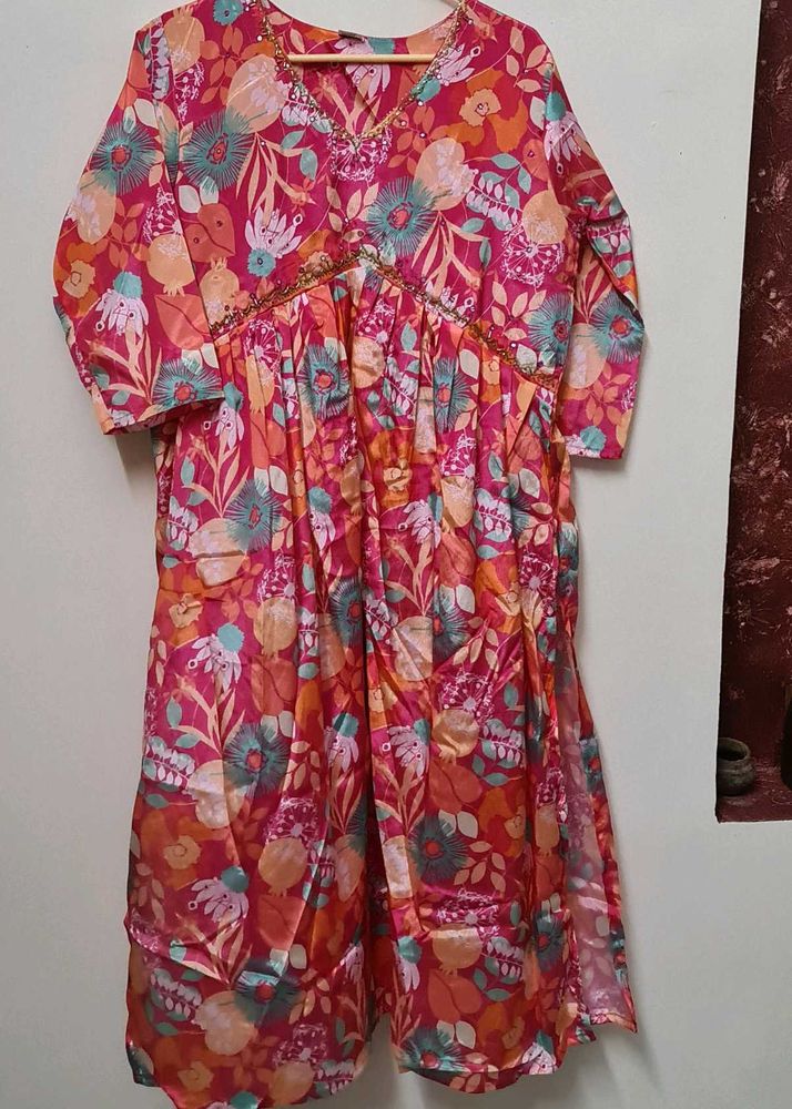Vibrant Floral Kurta Set