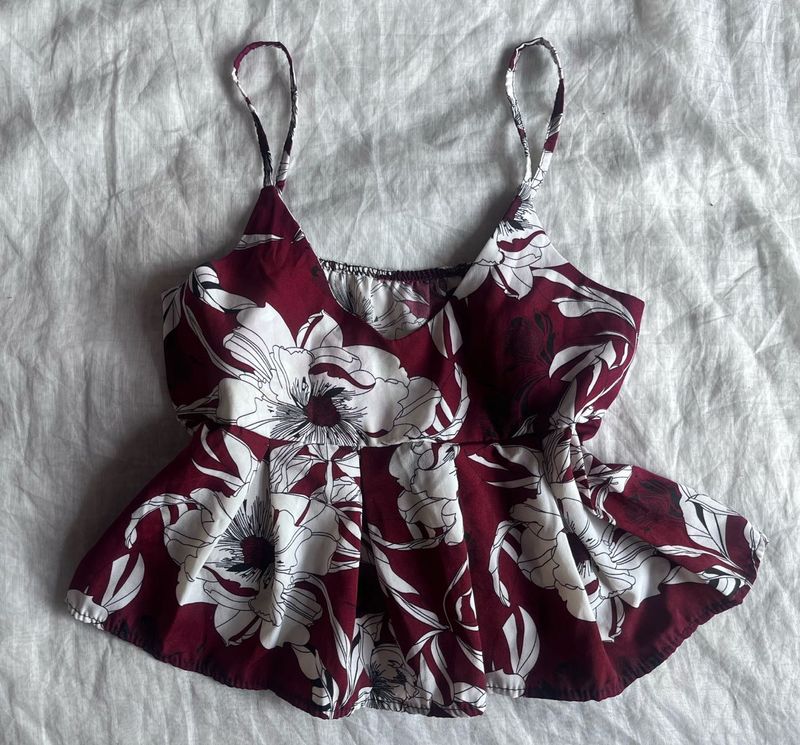Floral Print Cami Top