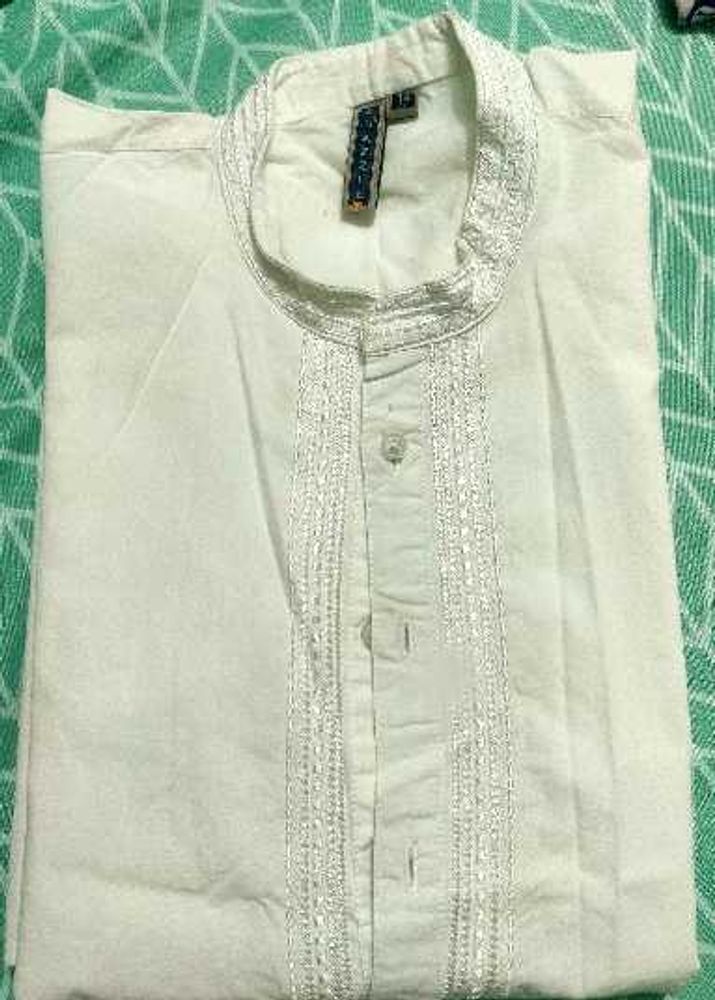Boys age 8 to 10 yrs white kurta and Payjama