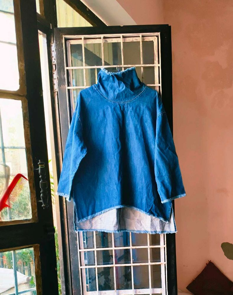 Very Beautiful Denim High' Low Kurti
