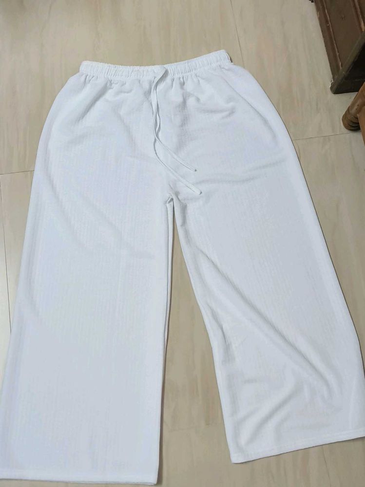 White, black, blue Palazzo Pants combo offer