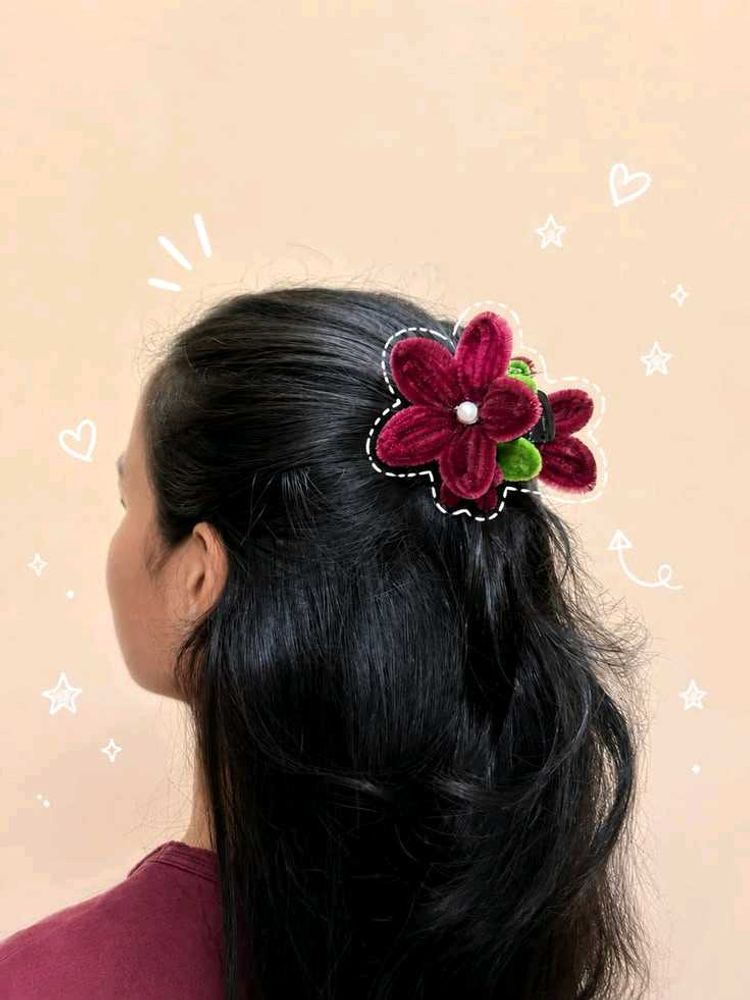 Chic Floral Hair Clip