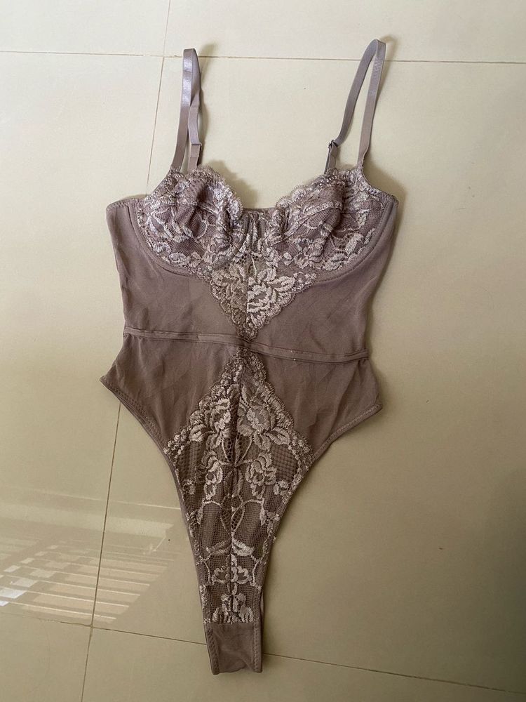 Lace Trimmed Bodysuit