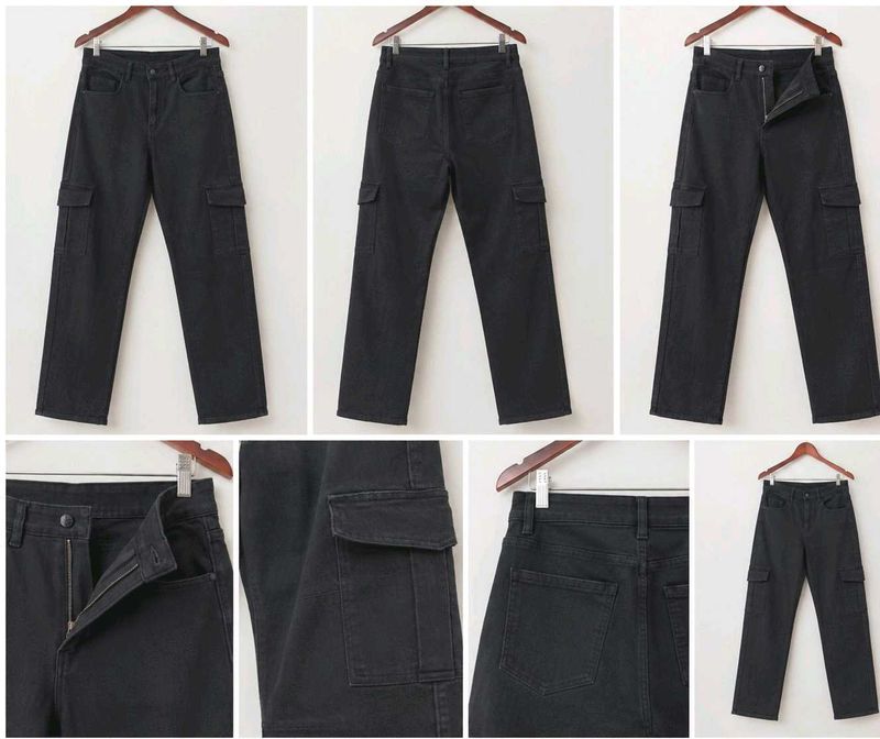 Black Cargo Jeans🖤