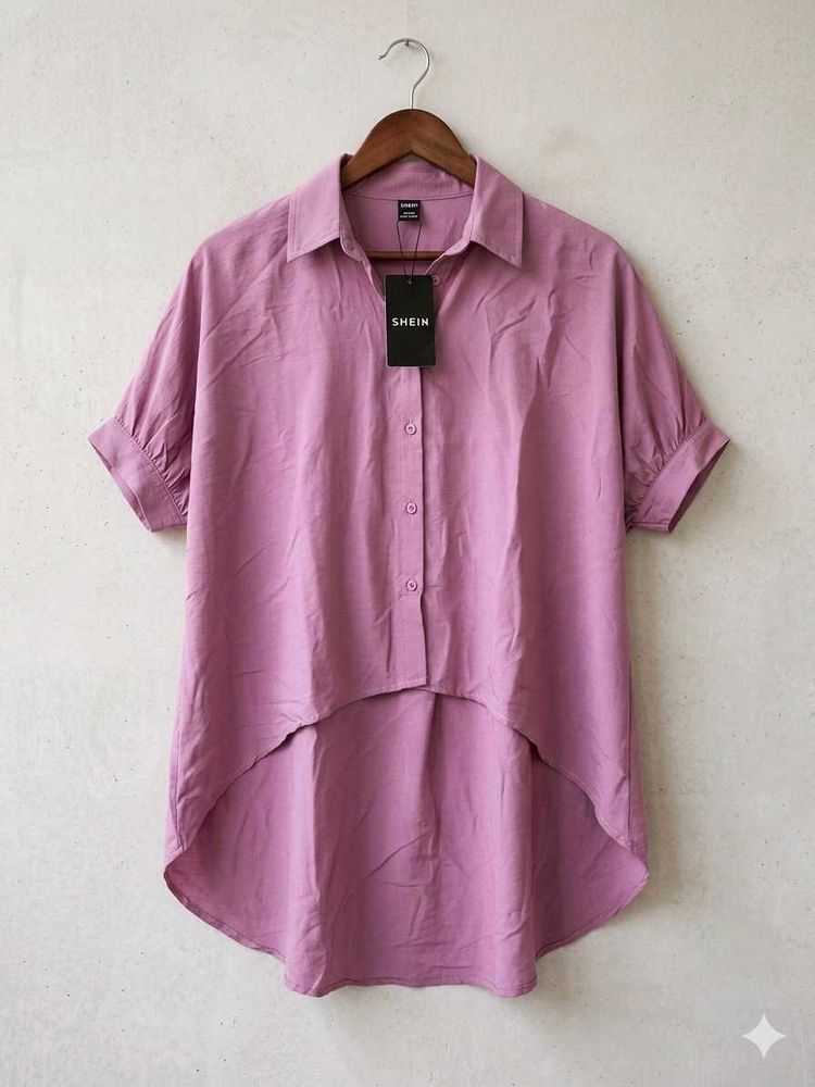brand new Hi-Low Button-Up Shirt