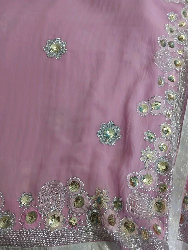 Elegant Pink Saree