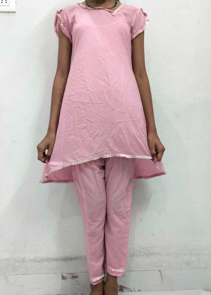 Pretty Pink Kurta Set