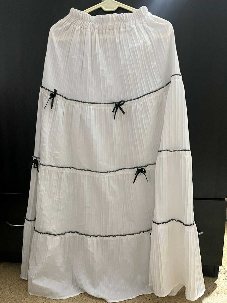 long white skirt
